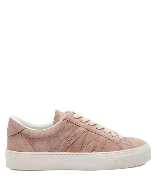 Moncler Pink Monaco 2 Low-Top Sneakers
