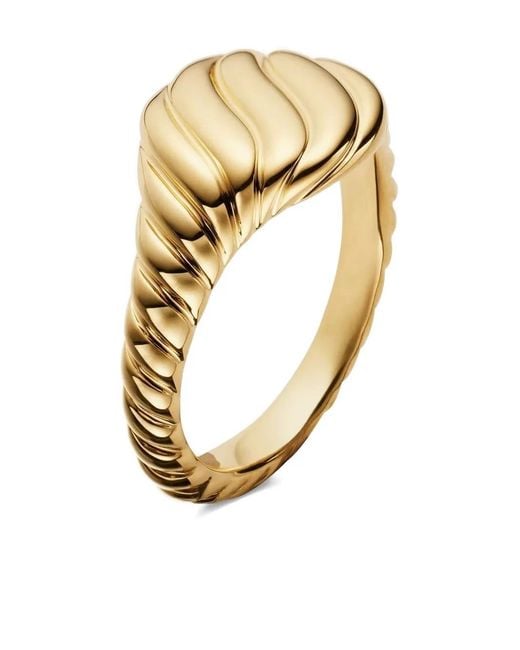 David Yurman Metallic 18K Mini Cable Ring