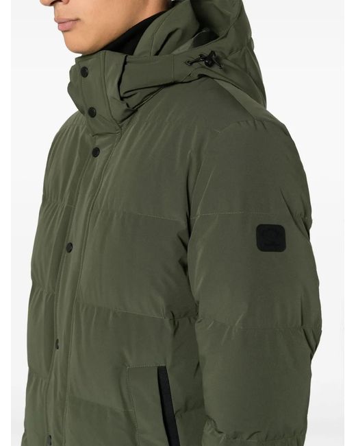 Paul & Shark Green Save The Sea Down Jacket for men