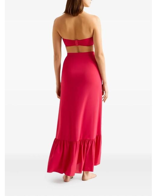 Eres Pink Julia Ruffled Pareo Skirt