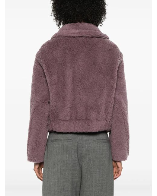 Max Mara Purple Wool Coat