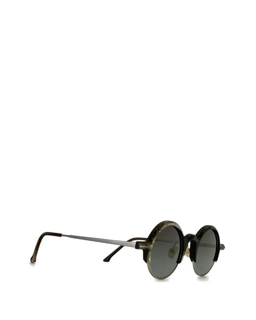 Rigards Black Round-Frame Glasses