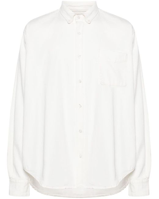 Camicia denim Sinclair di Frankie Shop in White da Uomo