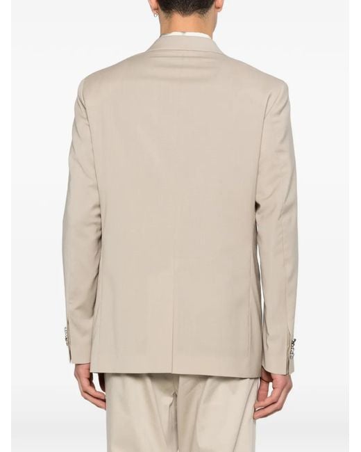 Manuel Ritz Natural Double-Breasted Blazer for men