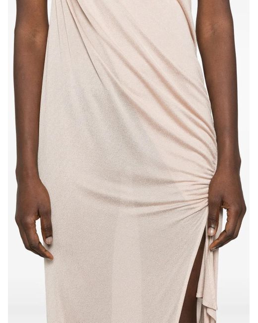 Blumarine Crêpe Maxi-Jurk in het White