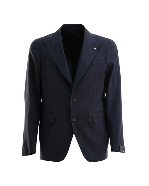 Tagliatore Blue Single-Breasted Blazer Suit Set for men