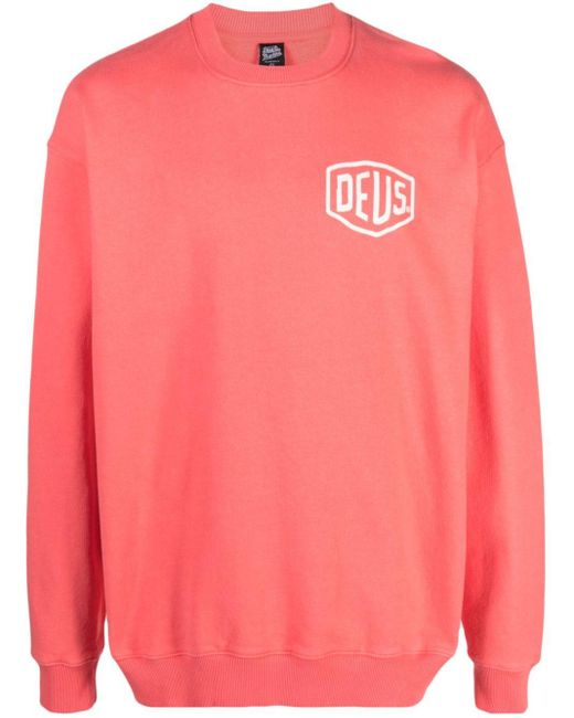 Deus Ex Machina Pink Venice Logo-print Jersey Sweatshirt for men
