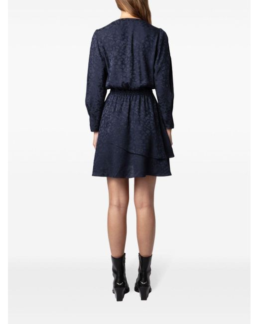 Zadig & Voltaire Blue Rogers Jac Leo Minidress