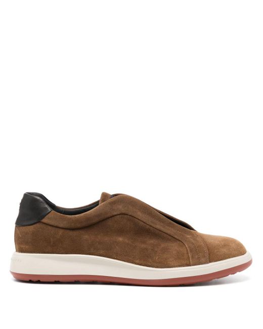 Fratelli Rossetti Brown Suede Low Top Trainer for men