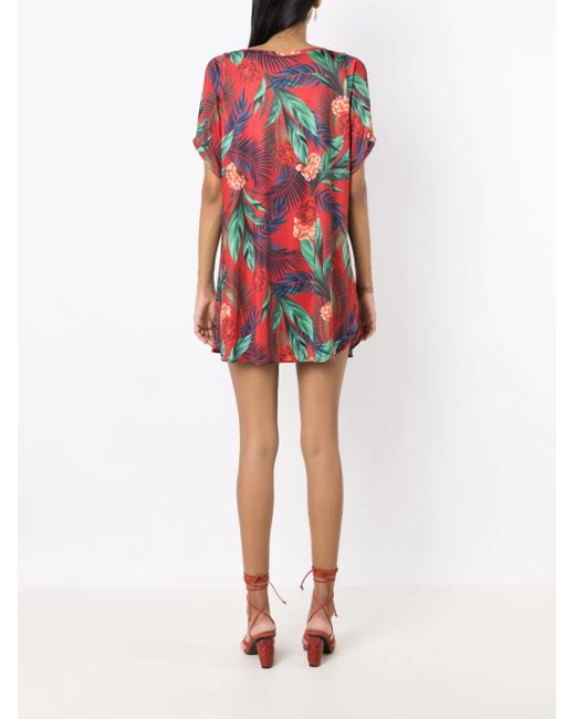 Abito Corto Allat Con Stampa di Lygia & Nanny in Red