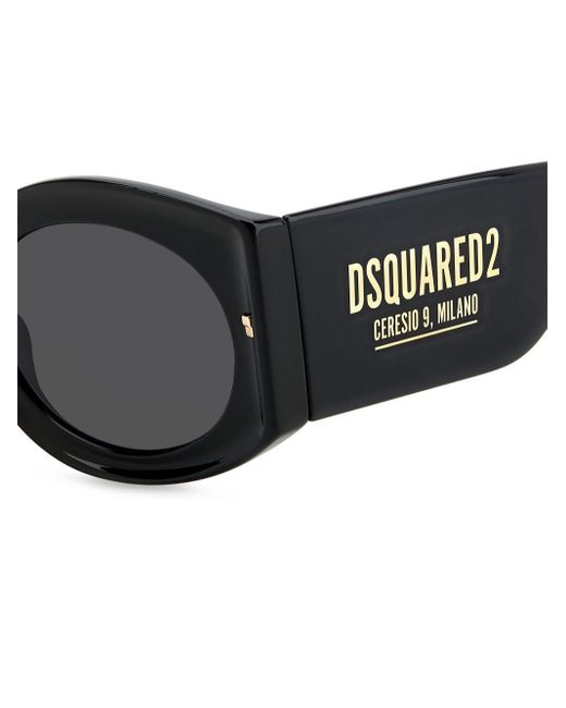 DSquared² Black Hype Cat-eye Sunglasses for men