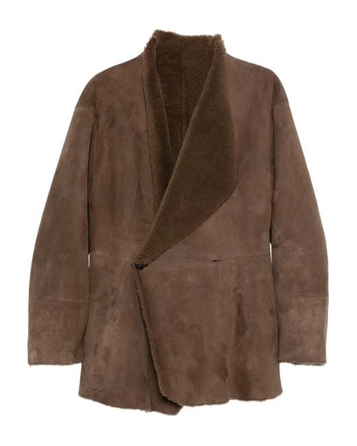 ARMARIUM Brown Keira Shawl-Collar Jacket