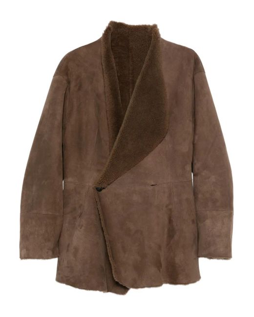 ARMARIUM Brown Keira Shawl-Collar Jacket