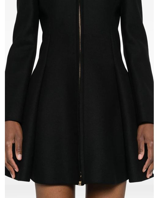 Versace Flared Jas Met Rits in het Black