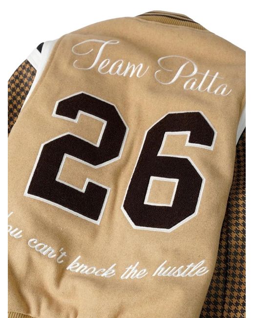 PATTA Metallic Athletic P Houndstooth-Pattern Jacket for men
