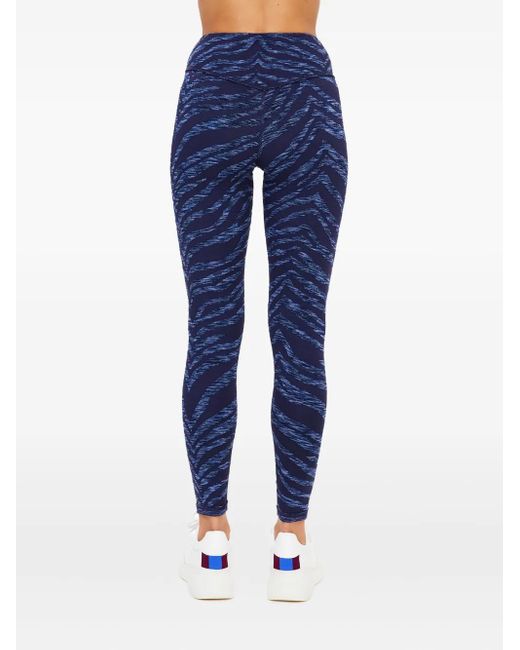 The Upside Blue Mystere Zebra-Print Leggings