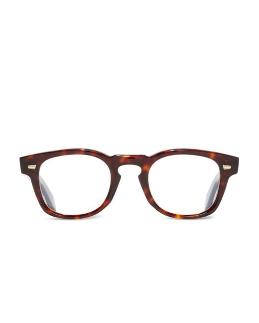 Cutler & Gross Brown Tortoiseshell-Effect Glasses for men