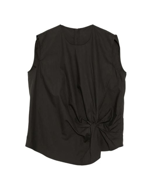 JNBY Black Twist-Detail Tank Top