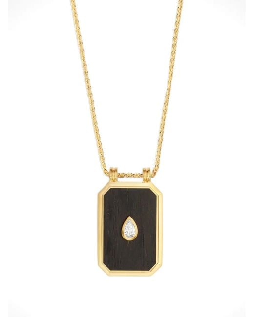 Marie Lichtenberg White Ebony Eye Diamond Necklace
