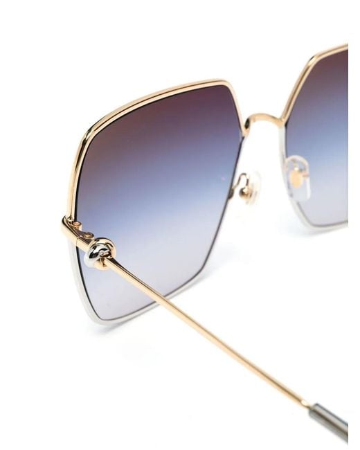 Cartier Blue Oversized-Frame Gradient Sunglasses