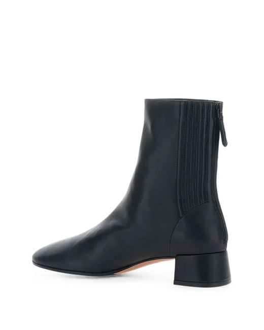 Aquazzura Black Bootie 3 Saint Honore Leather