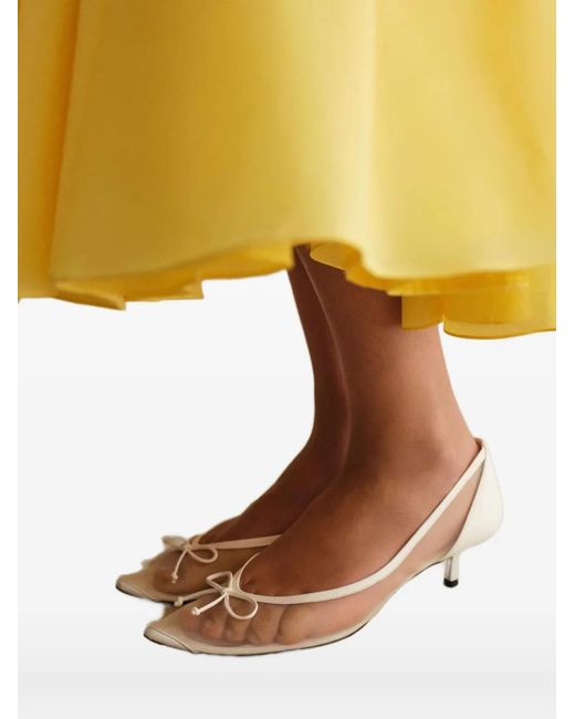 Jacquemus White Escarpins Tourni À Talon