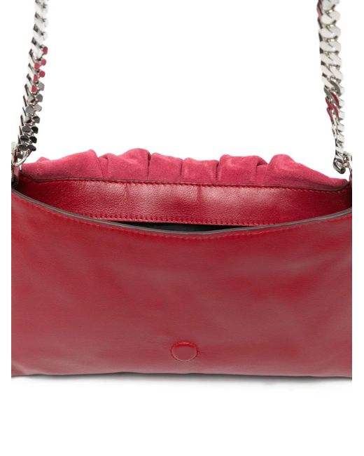 Isabel Marant Red Bolton Chain-Strap Shoulder Bag
