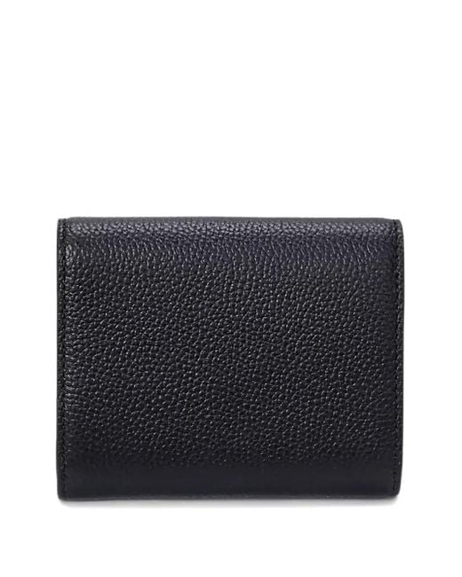Ralph Lauren Black Logo-Patch Leather Wallet
