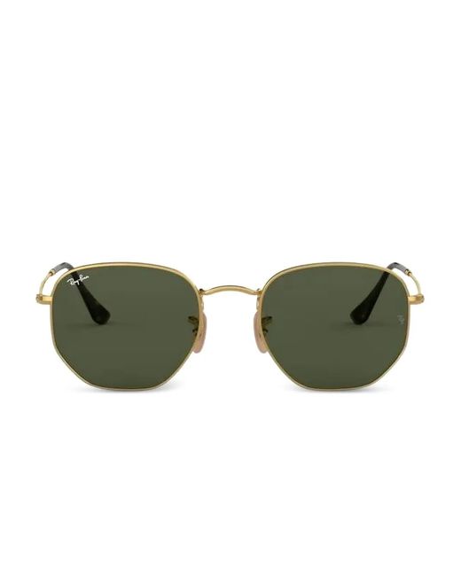 Ray-Ban Green Hexagonal-Frame Sunglasses for men