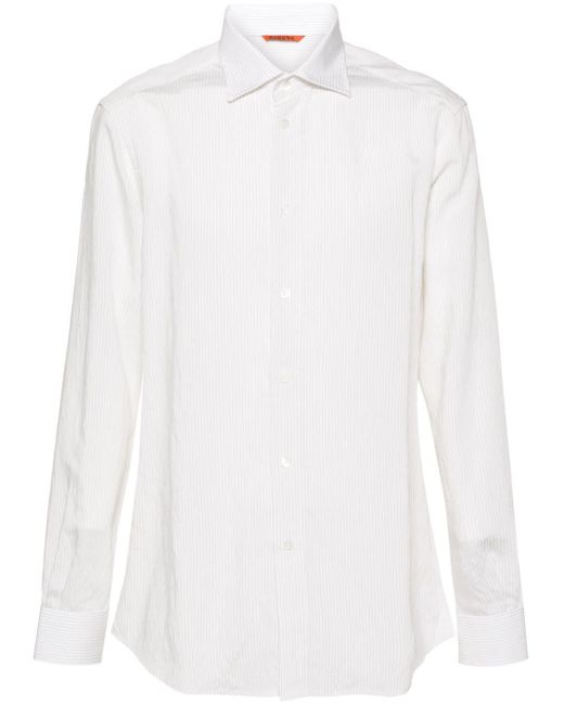 Barena White Pinstripe-pattern Shirt for men