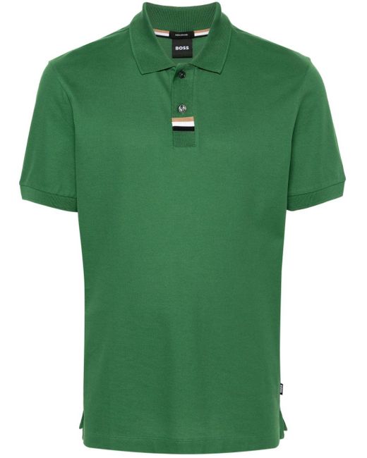 Boss Green Piqué Cotton Polo Shirt for men