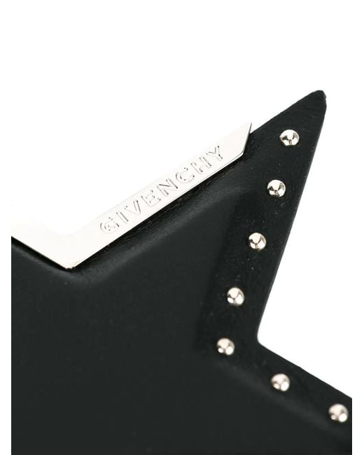 Givenchy Black Star Charm Keyring
