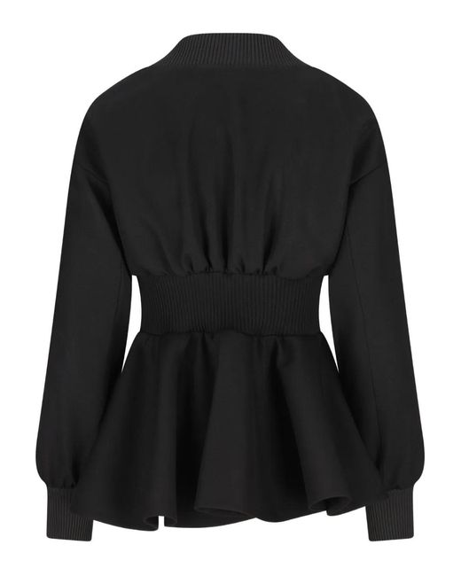 Fendi Black Zip-Up Fitted Jacket