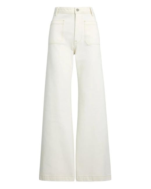 Polo Ralph Lauren White High-Rise Jeans