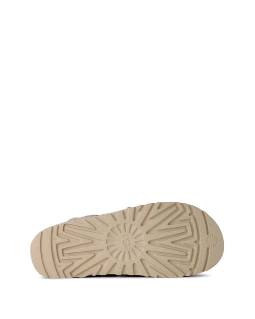Ugg White Sandales Goldenstar À Effet Craquelé