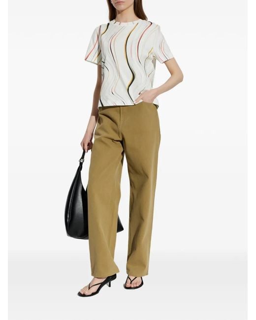 Paul Smith White Patterned T-Shirt