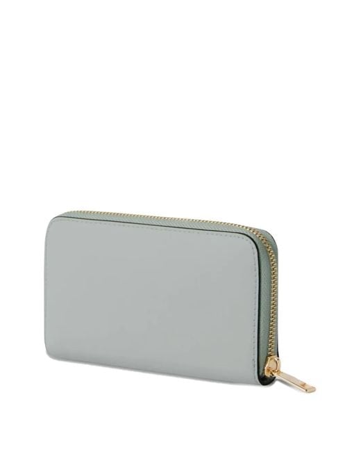 Furla Gray Camelia Large Flower-Patch Wallet