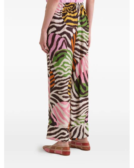 Maliparmi White Printed Trousers