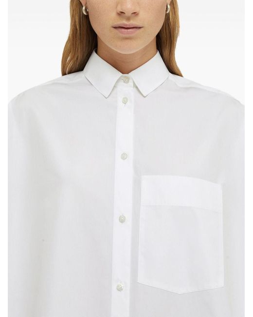 Jil Sander White A-line Shirt Dress