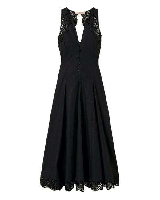 Twinset Popeline Jurk in het Black