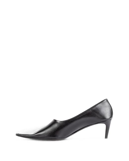 Khaite White Marlene Square-Toe Pumps
