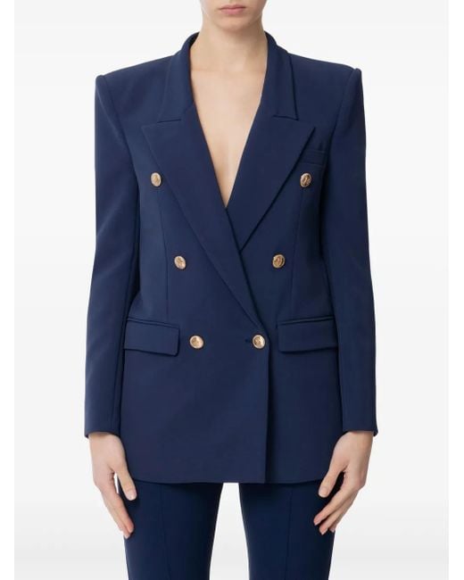 Elisabetta Franchi Blue Doppelreihiger Blazer