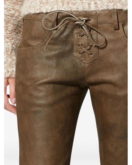 Isabel Marant Brown Vanel Hose Mit Schnürung