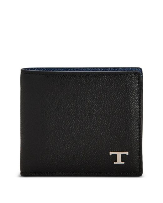 Tod's Black Portefeuille À Plaque Logo for men