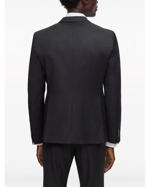 Boss Black Virgin-Wool Single-Breasted Blazer for men