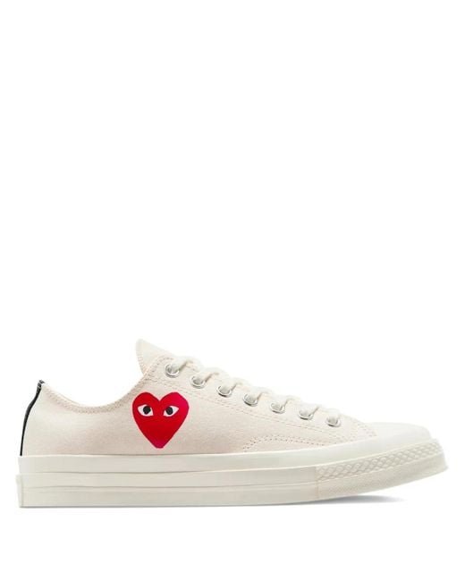 COMME DES GARÇONS PLAY White Chuck 70 Heart-Logo Sneakers