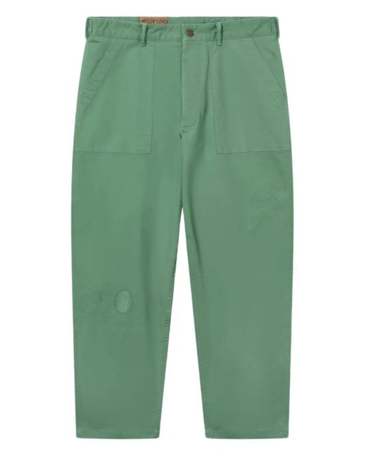 Champion Green Multiple-Pocket Trousers for men