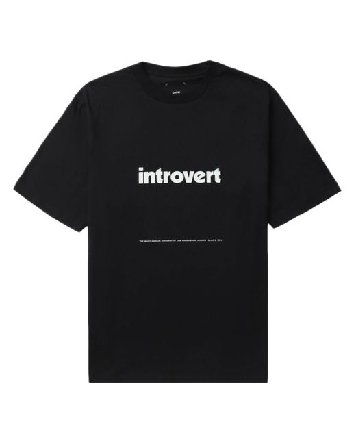 OAMC Black Introvert Cotton T-shirt for men