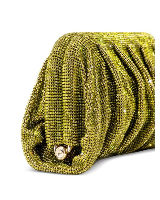 Benedetta Bruzziches Green Venus La Grande Crystal-Embellished Clutch Bag
