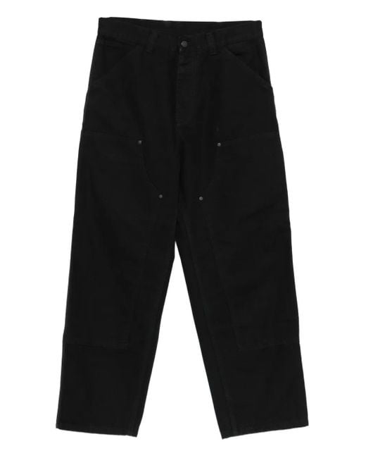 Carhartt Black Double Knee Canvas Trousers